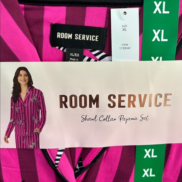 Room Service Zebra Pajama Set - Picture 2 of 5